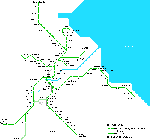 Brisbane metro kaart - OrangeSmile.com