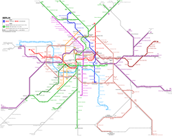 Map of metro in Berlin