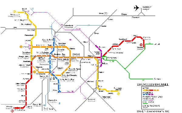 Brussels Map - Detailed City and Metro Maps of Brussels for Download ...