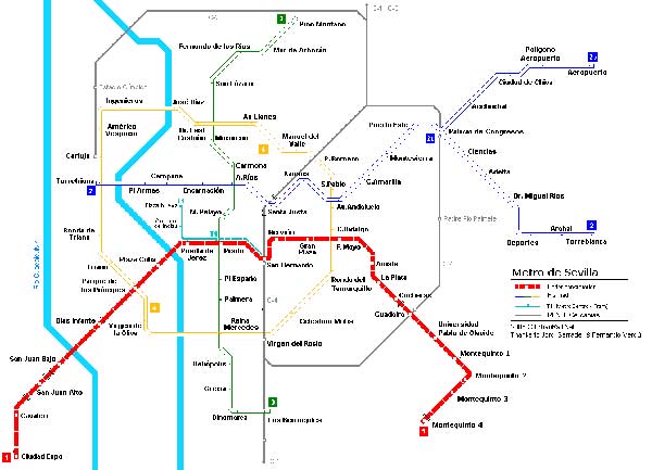 Sevilla Map - Detailed City and Metro Maps of Sevilla for Download ...