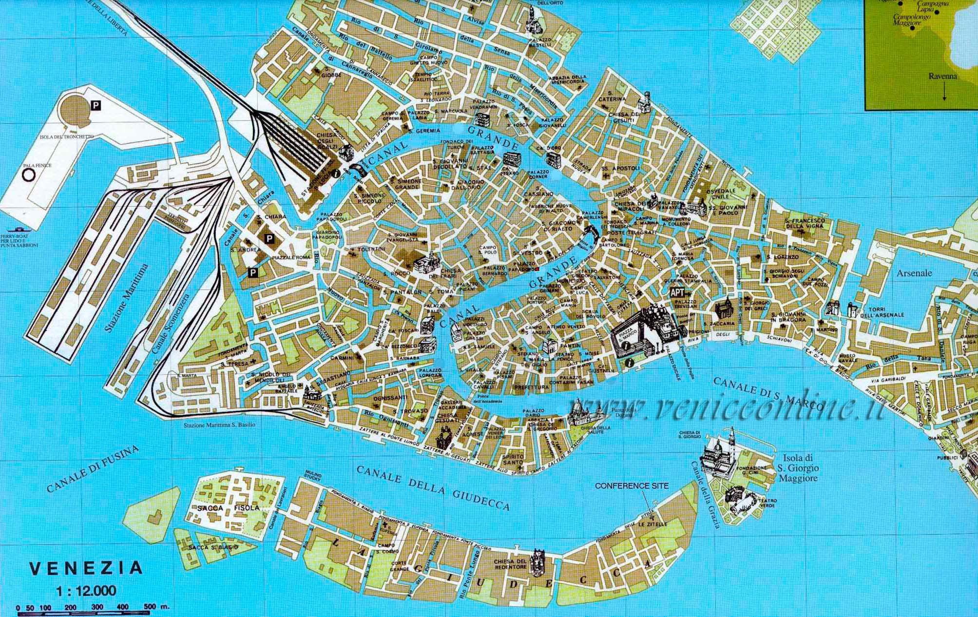 Printable Walking Map Of Venice