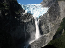 Hanging Glacier Falls, Chile