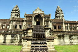 Ladder Angkor Wat, Cambodia